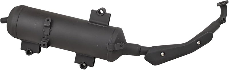 RedCap Muffler Exhaust Header Tail Pipe with Heat Shield Assembly Suitable for Vitacci Gator Tank 200cc Compatible with GY6 200cc TaoTao Roketa Jonway Sunl Sport Other Chinese Scooter Models - Image 5